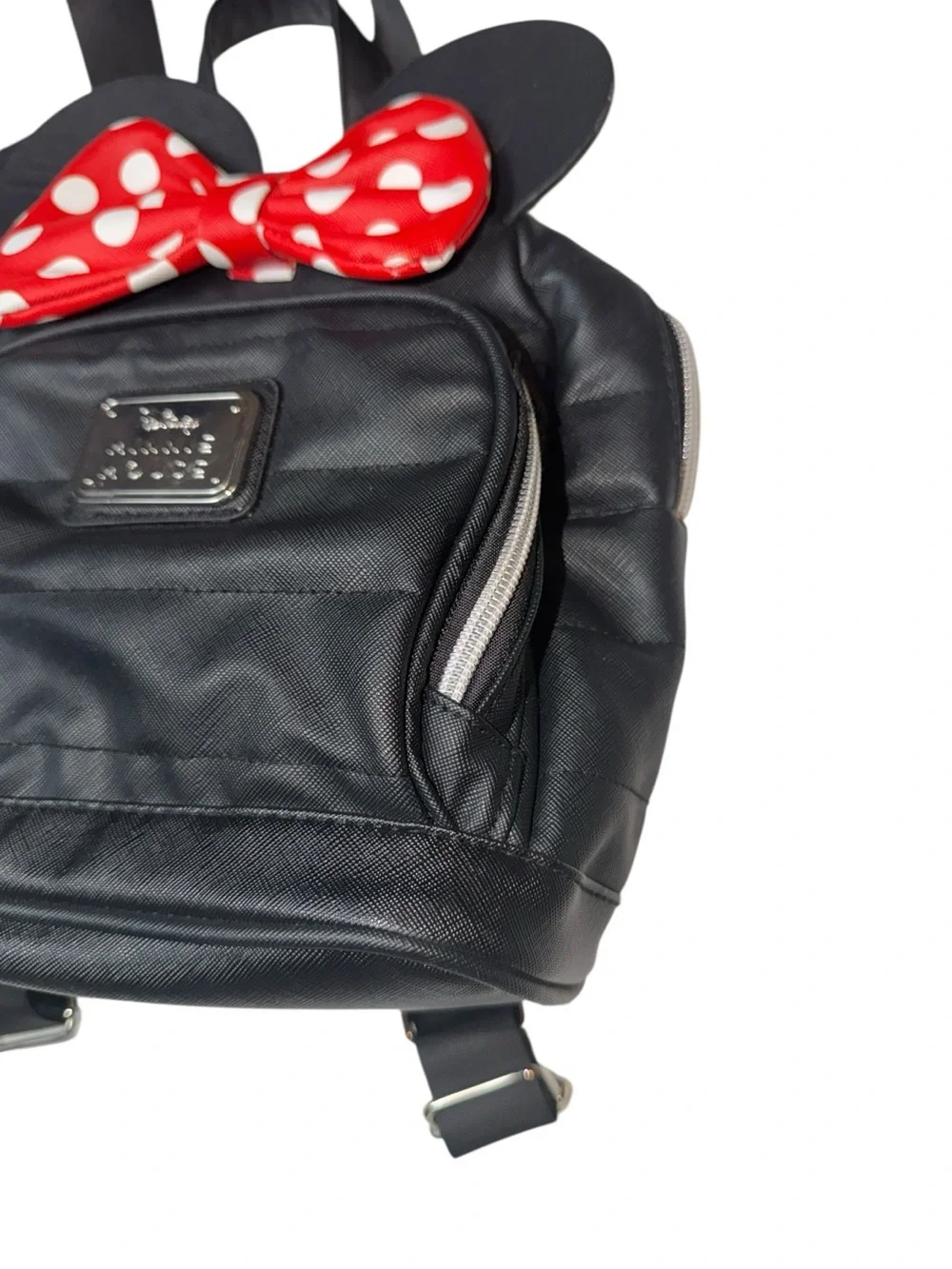 Disney Black Mini Backpack with Red Polka Dot Bow and Ears